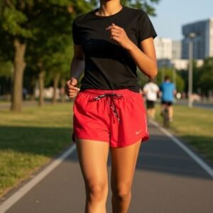Nike Red Women's Athletic Shorts